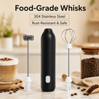 Food grade 304 stainless steel whisk attachments for milk frother