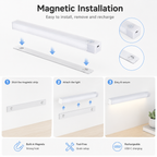 Magnetic installation guide for USB-C motion sensor night light