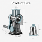 Rotary cheese grater product size chart