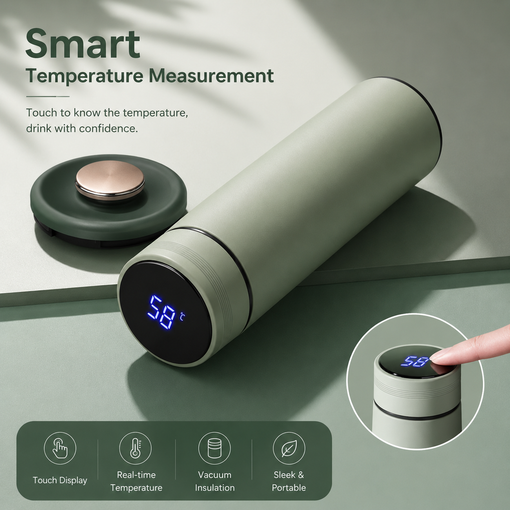 Smart temperature display thermos product image