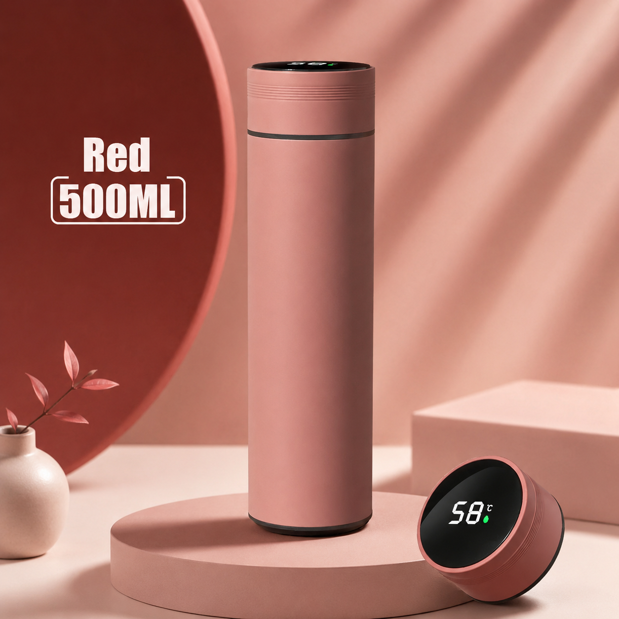 Red 500ml thermos product image