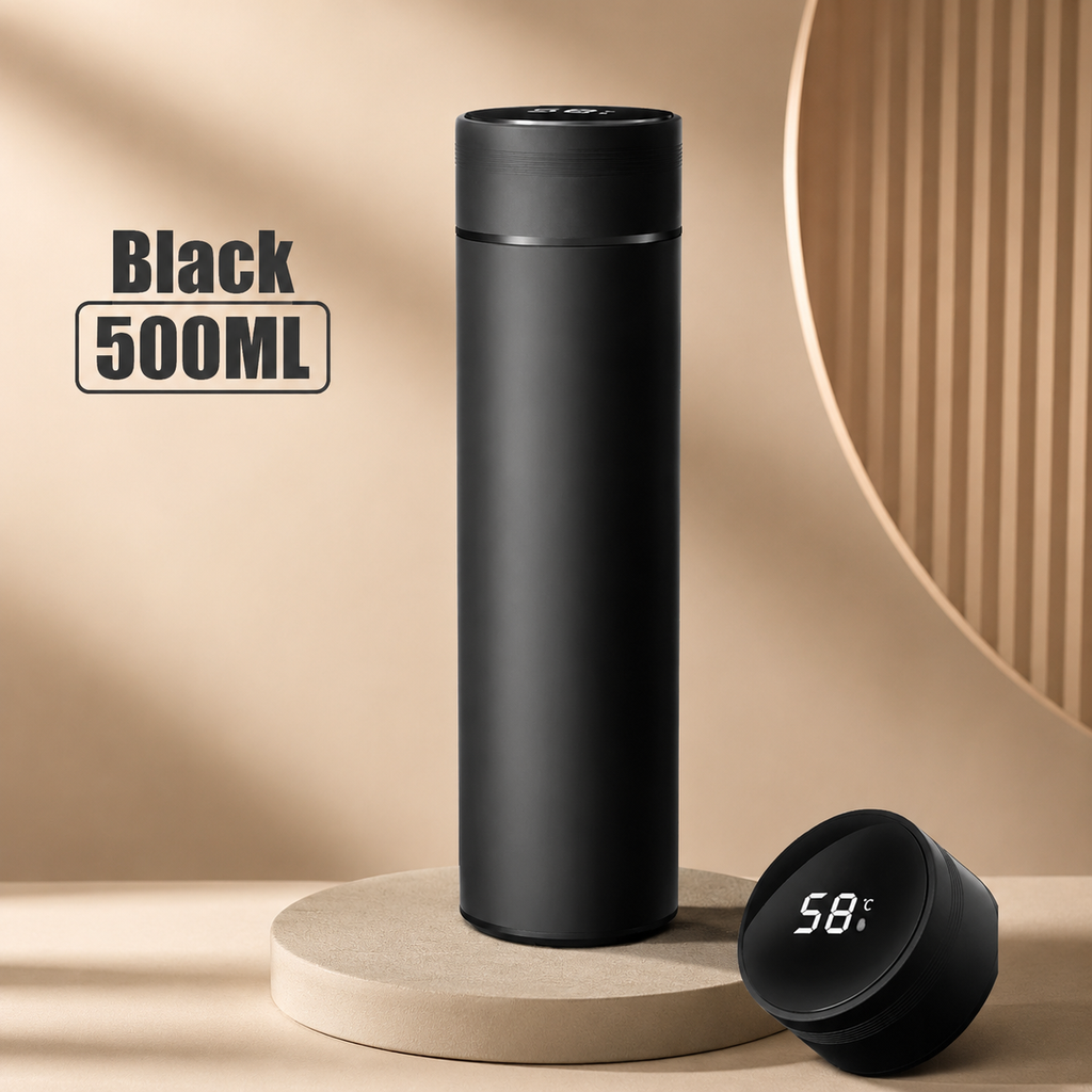 Black 500ml thermos product image